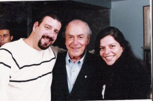 Eduardo Goldenberg, Leonel Brizola e Dani Pureza, 2002